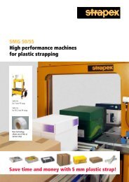 SMG 50/55 High performance machines for plastic ... - strapex.com