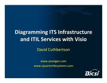 Diagramming ITS Infrastructure and ITIL Services with Visio - Bicsi