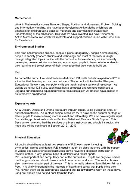 Cuthbertson Primary School Handbook - Glasgow City Council ...