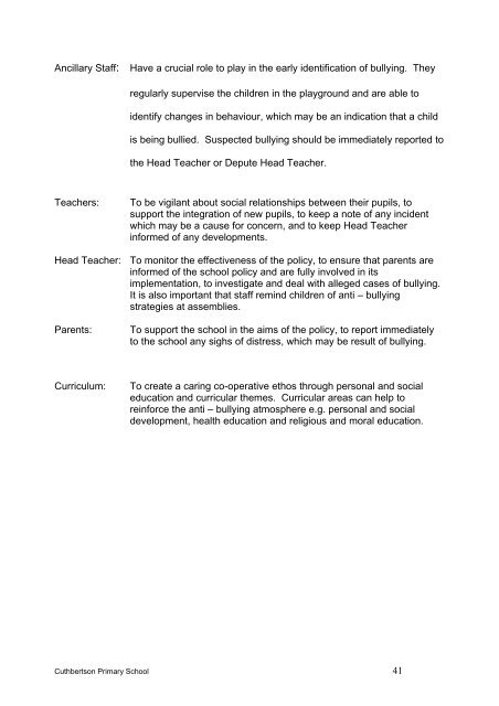 Cuthbertson Primary School Handbook - Glasgow City Council ...