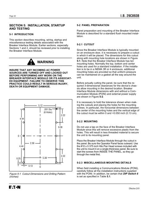 Breaker Interface Module II - Eaton Canada