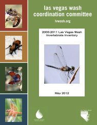 Las Vegas Wash Invertebrate Inventory, 2000-2011