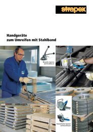 Handgeräte zum Umreifen mit Stahlband als Broschüre - strapex.com