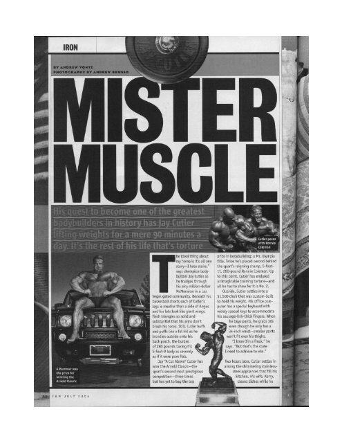 FHM July 2004 Jay Cutler Future Mr. Olympia - Andrew Vontz