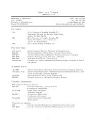 Jonathan Cutler - Department of Mathematics