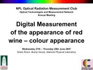 Measuring colour appearance of red wines. - National Physical ...