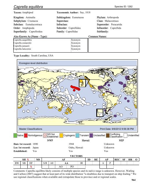 Cothurnia limnoriae - NSCEP | US EPA - US Environmental ...