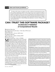 Can I Trust this Software Package? an Exercise - Polymath Software