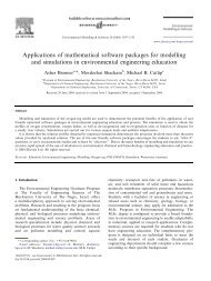 Applications of mathematical software packages for modelling and ...