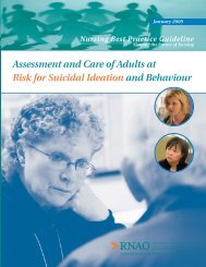 Assessment and Care of Adults at Risk for - Registered Nurses ...