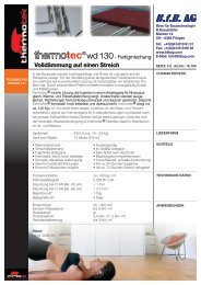 thermotec®wd130 - BfB AG