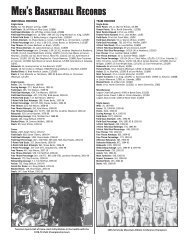 MEN'S BASKETBALL RECORDS - Athletics