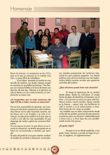 Revista nº 9. Huellas 2012 - CEPA FAUSTINA ÁLVAREZ GARCíA