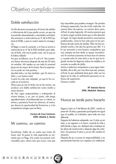 Revista nº 9. Huellas 2012 - CEPA FAUSTINA ÁLVAREZ GARCíA