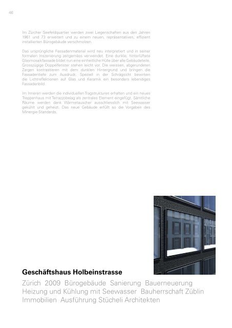 Wohnsiedlung Kraftwerk - Stücheli Architekten