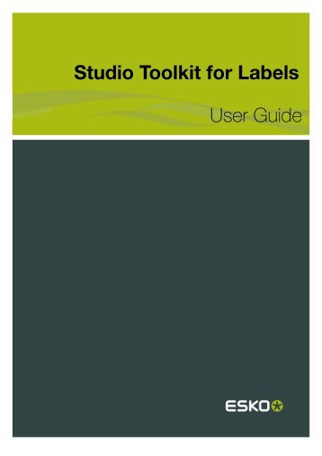 Studio Toolkit for Labels User Guide - Esko Help Center