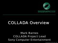 The COLLADA Show - Khronos Group