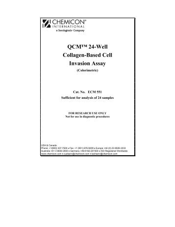 QCM™ 24-Well Collagen-Based Cell Invasion Assay - Millipore