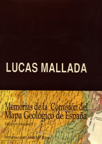 4. Memorias de la Comisión del Mapa Geológico - Instituto de ...