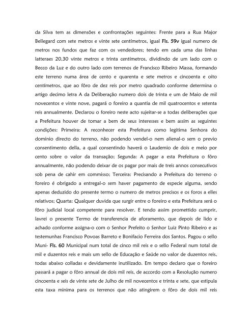 Livro de Aforamento número 041 - Paleografia