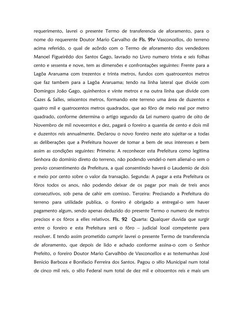 Livro de Aforamento número 041 - Paleografia