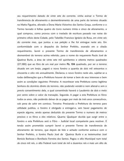 Livro de Aforamento número 041 - Paleografia