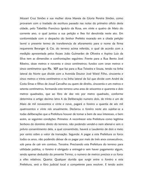 Livro de Aforamento número 041 - Paleografia