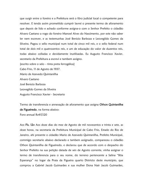 Livro de Aforamento número 041 - Paleografia