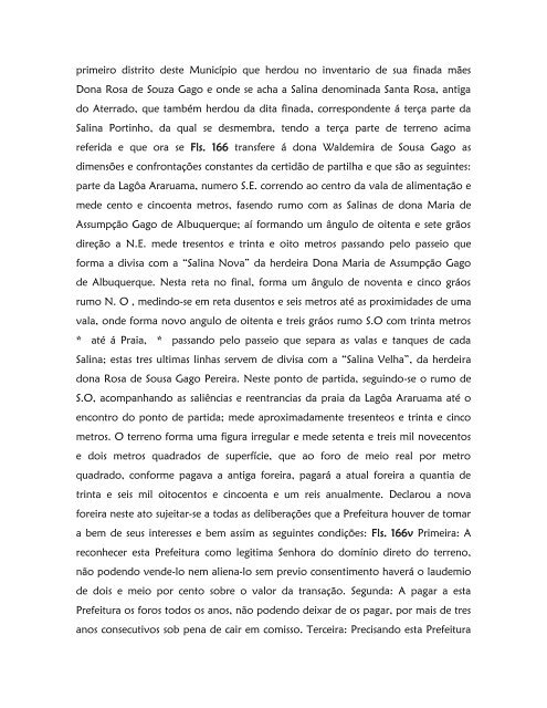 Livro de Aforamento número 041 - Paleografia