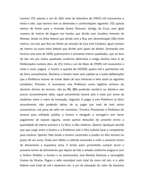 Livro de Aforamento número 041 - Paleografia