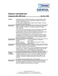 Collagenase NB 6 GMP Grade (item # 17458) - Crescent Chemical ...