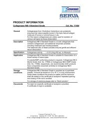 Collagenase NB 4 Standard Grade (item # 17454) - Crescent ...