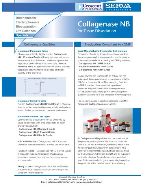 Collagenase NB6 GMP Grade for Isolation and Passaging of Stem ...