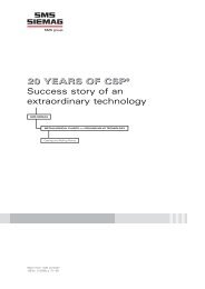 20 years of csp - SMS Siemag AG