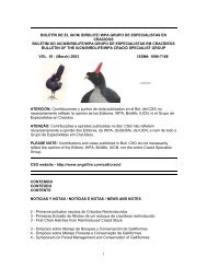 boletín de el iucn/ birdlife/ wpa grupo especialistas en cracidos ...