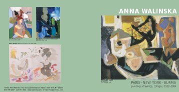 Paintings, Drawings, Collages, 1928 - Atelier Anna Walinska