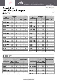 Gewichte / Verpackungen (pdf - 1289 ko) - Carly