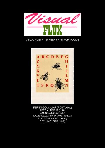 visual poetry screen print portfolios fernando aguiar ... - Boek 861