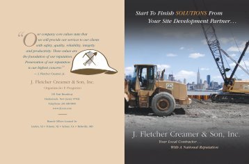 SITE DEVELOPMENT PDF File - J. Fletcher Creamer & Son, Inc.