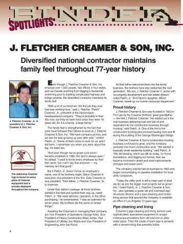 (Binder Spotlights) PDF File - J. Fletcher Creamer & Son, Inc.