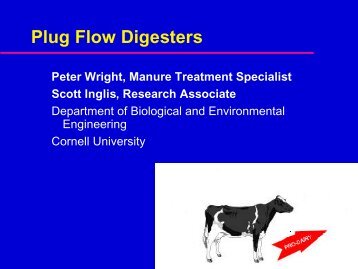 Plug Flow Digesters