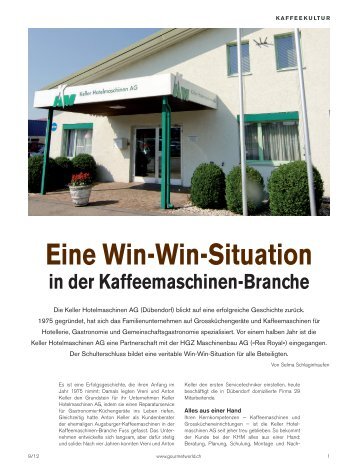 Eine Win-Win-Situation in der Kaffeemaschinen-Branche