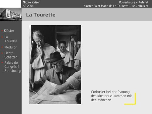 Referat La Tourette - Querweg 22