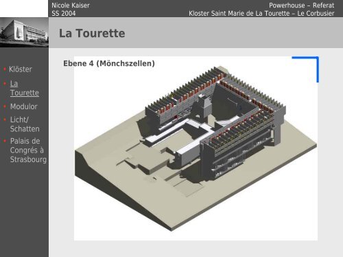 Referat La Tourette - Querweg 22