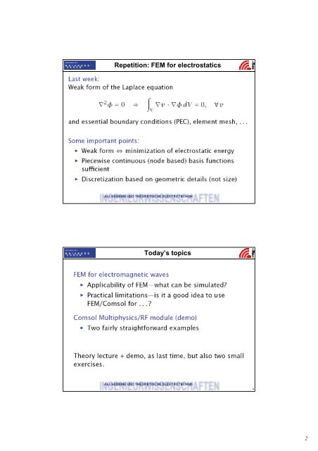 Finite Element Method (FEM) & Comsol Multiphysics Part II ...