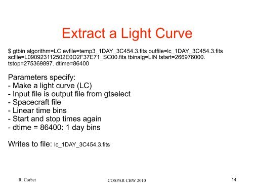 LAT Light Curve Analysis: Aperture Photometry and ... - Fermi - NASA