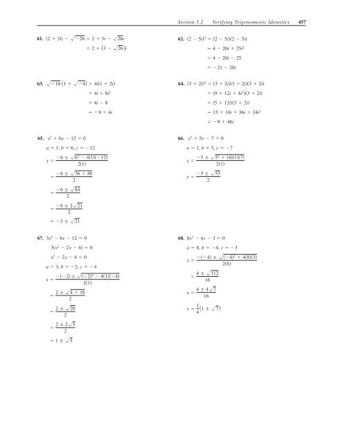 C H A P T E R 5 Analytic Trigonometry