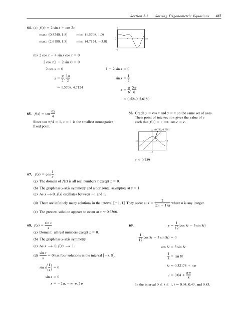 C H A P T E R 5 Analytic Trigonometry