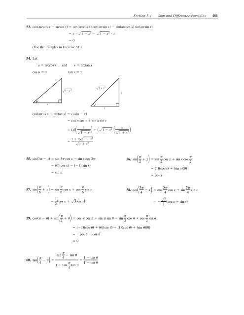 C H A P T E R 5 Analytic Trigonometry