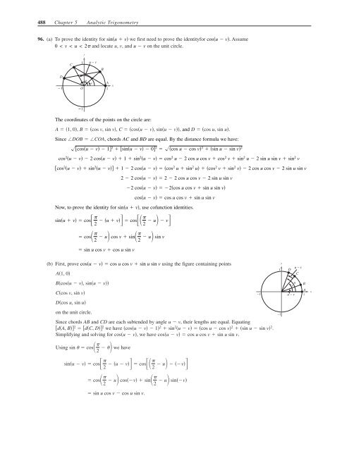 C H A P T E R 5 Analytic Trigonometry